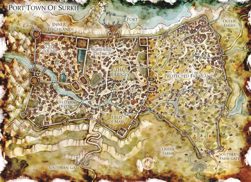 A common map of the City of Surkh